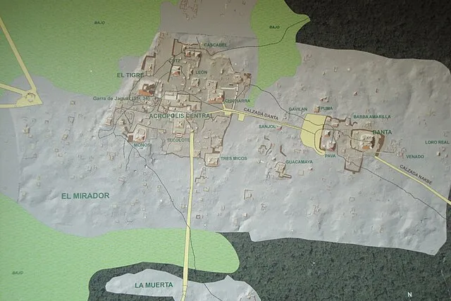 Civilización maya - Mapa