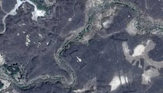 imágenes satelitales, puerta de Arabia Saudí